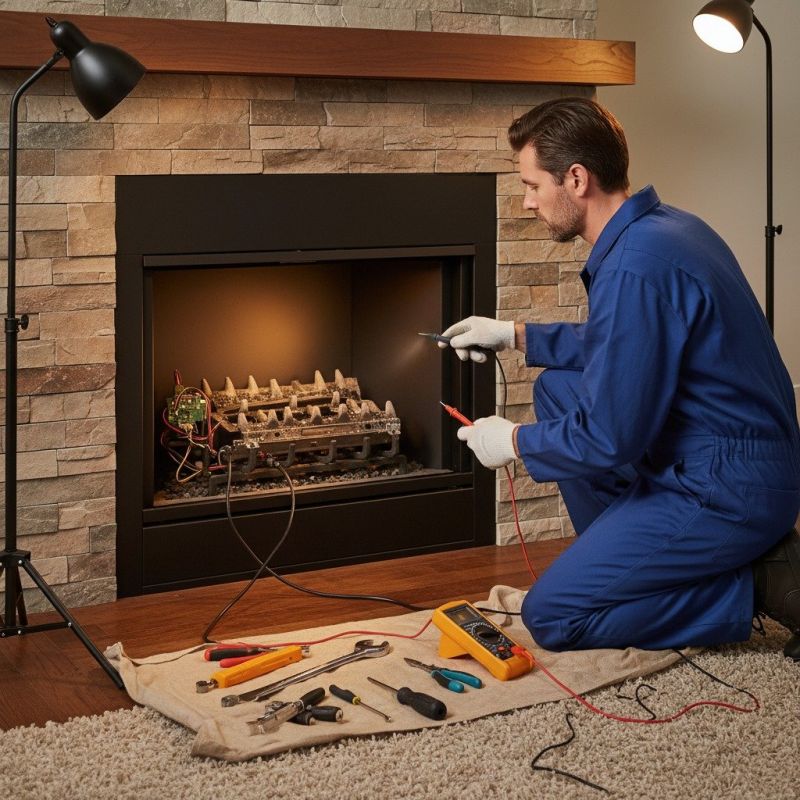 Gas Fireplace Repair detail